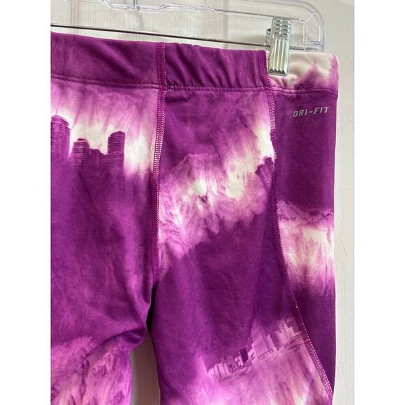 Nike Women S Pro Combat Dri-Fit Tie Dye Workout Leggings Gym Athletic Sports - Picture 6 of 6